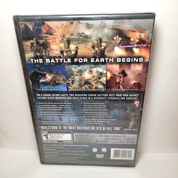 Maelstrom Computer Game PC DVD Codemasters **BRAND NEW SEALED BOX!** - Picture 2 of 4